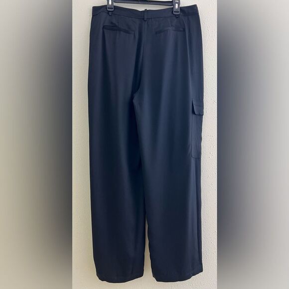 Black Cargo Tailored Pants - Picture 2 of 8